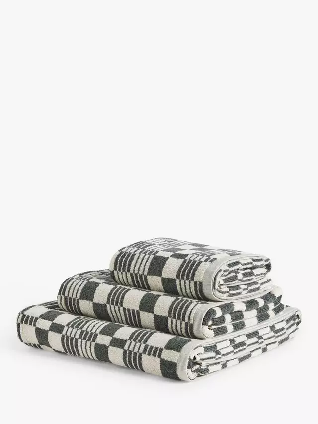 

Полотенце John Lewis Check, цвет graphite