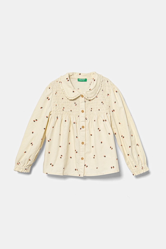 

Детская рубашка из вельвета United Colors Of Benetton, бежевый