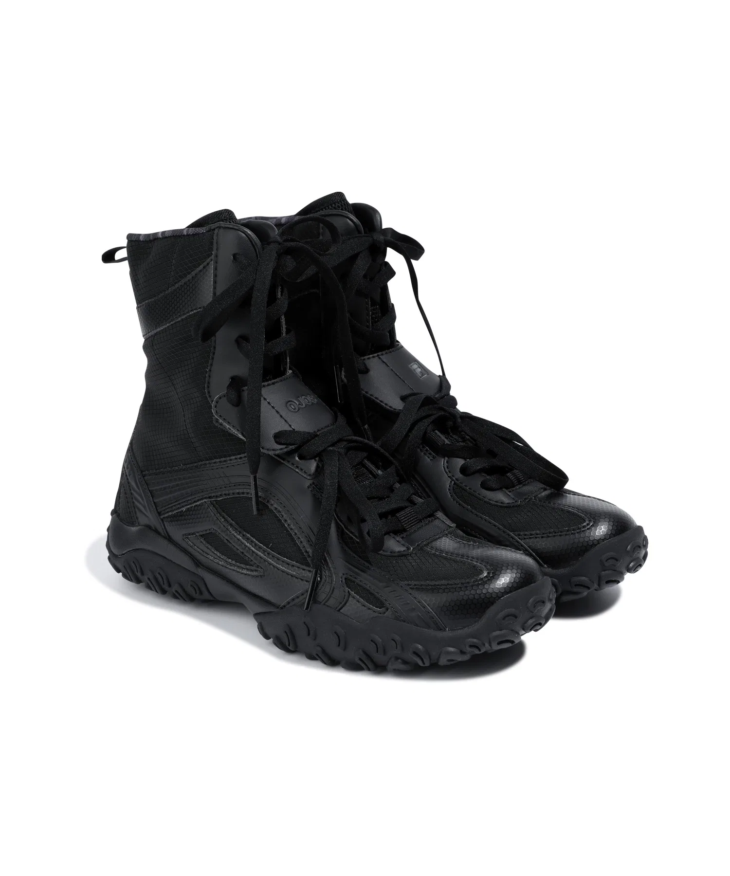 Унисекс высокие кеды из синтетических материалов ECHAPPE MID FILA чёрные — фото 2