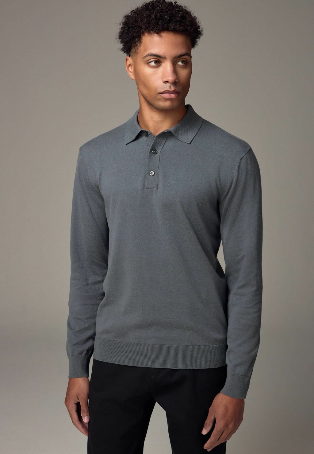 

Рубашка поло Long sleeved top Next, светло-голубой