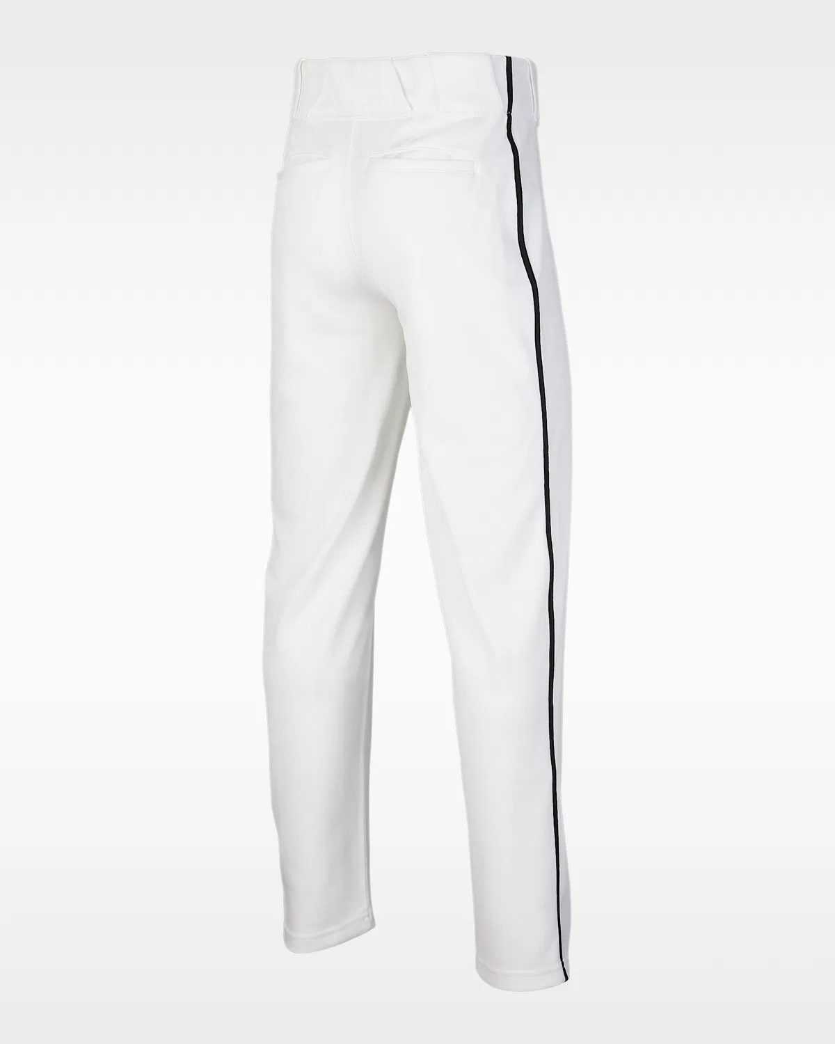 Детские бейсбольные штаны с кантом Nike Vapor Select 2, White/Black/Black — фото 2
