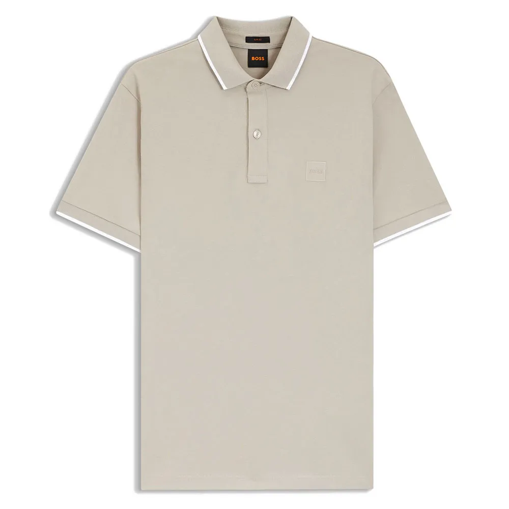 

Поло с коротким рукавом BOSS Passertip 10256683, бежевый