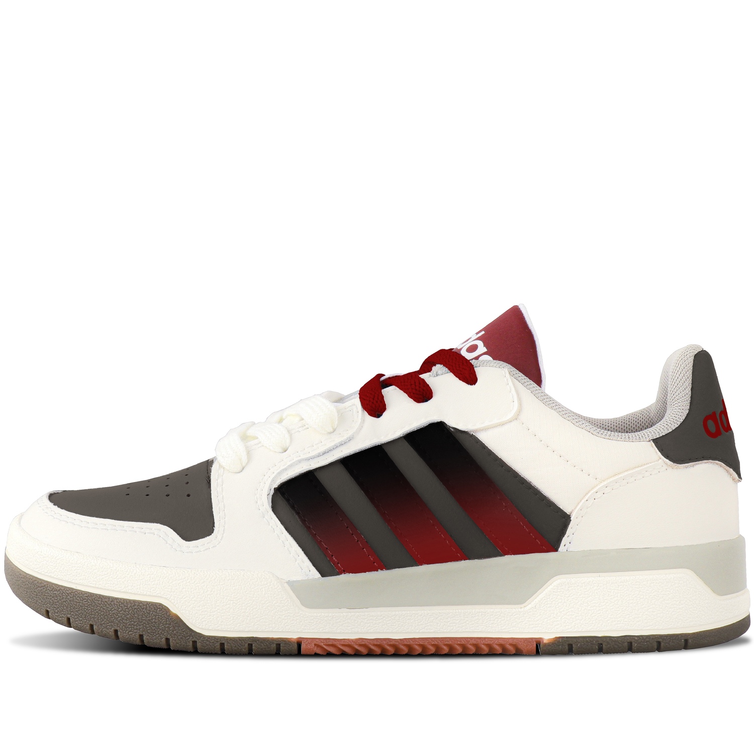 

Термоамортизирующие устойчивые к истиранию балансировочные низкие кроссовки для скейтбординга unisex beige white red Adidas Neo, бежевый белый красный