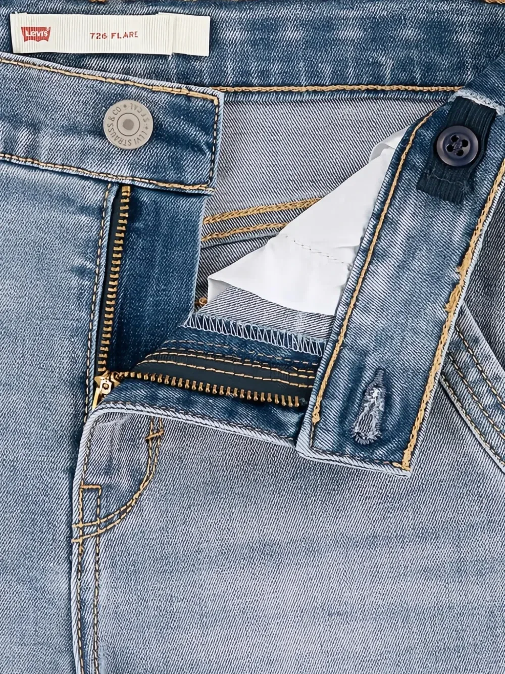 Расклешенные джинсы 726 Levi's kids, синий — фото 4