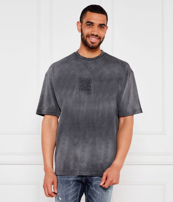 

Футболка в дежурстве Relaxed fit Hugo, серый