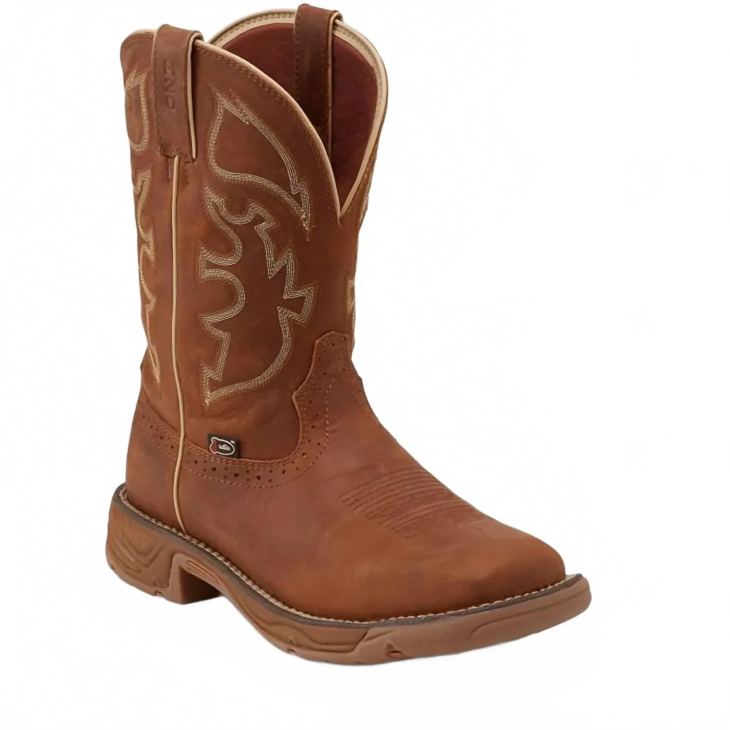 Justin Boots Мужские водонепроницаемые ботинки Rush, цвет «седловая коричневая»