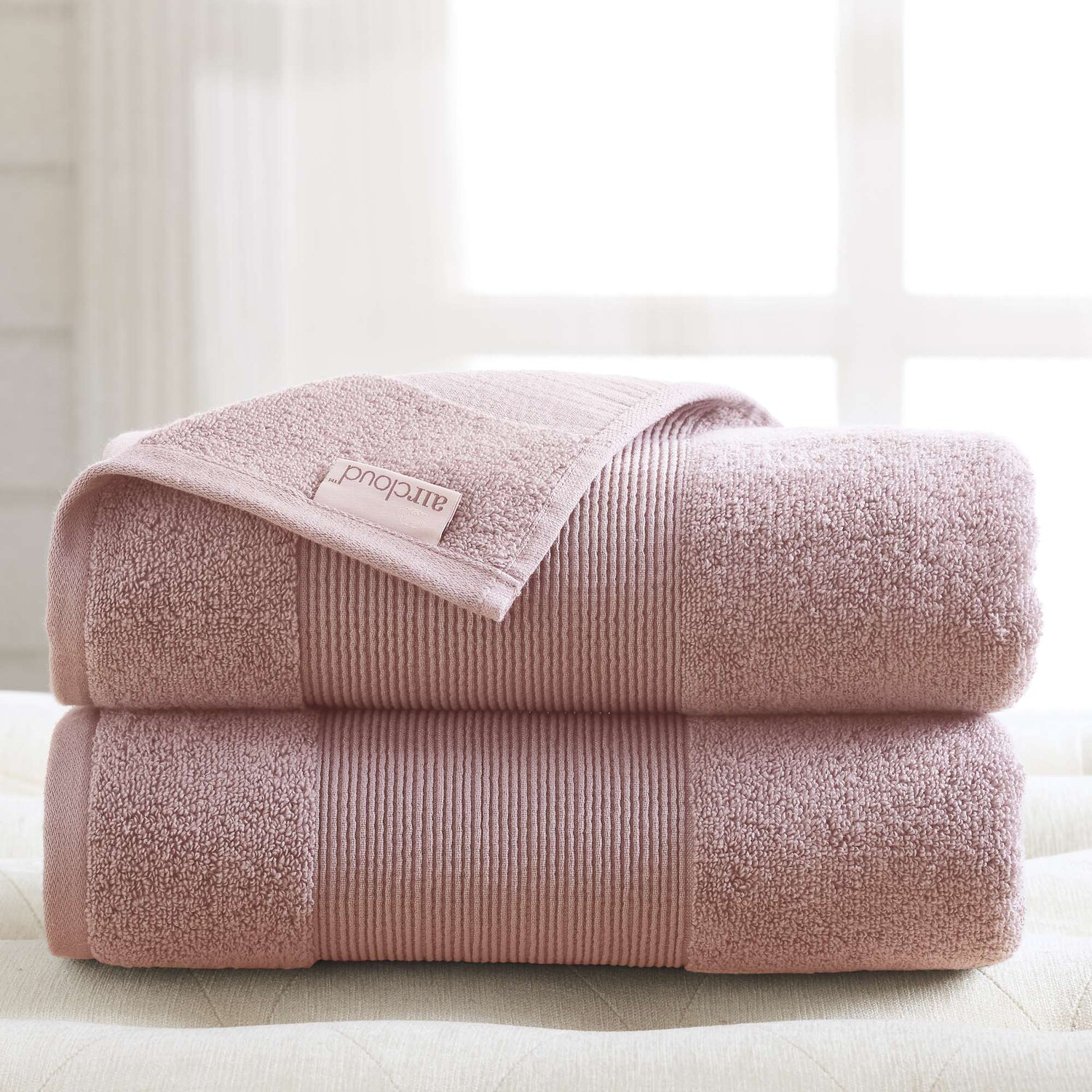 

Большая простыня для ванной Modern Threads Air Cloud, 2 шт., цвет Pink
