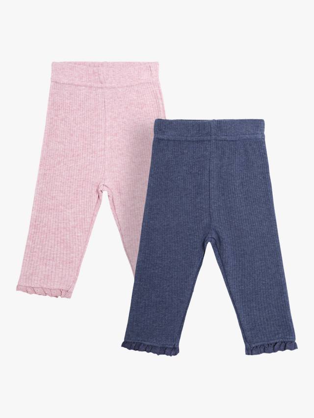 

Детские леггинсы в рубчик JoJo Maman Bébé, цвет Pink/Blue