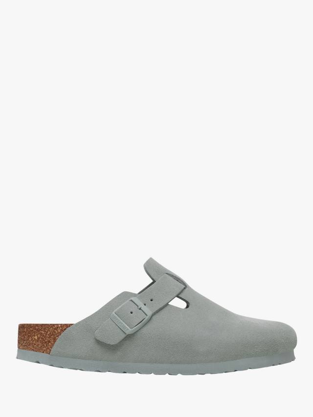 Бостонские замшевые клоги узкой посадки Birkenstock, Sage