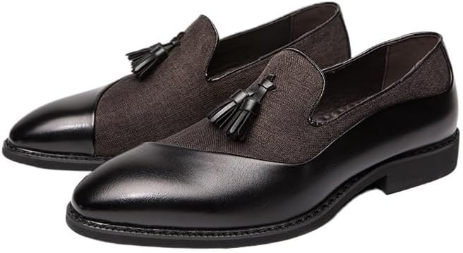 

Мужские классические кожаные лоферы Zestrelax, деловые мокасины, без шнурков, повседневные, удобные, для вечеринок и свадеб, черный