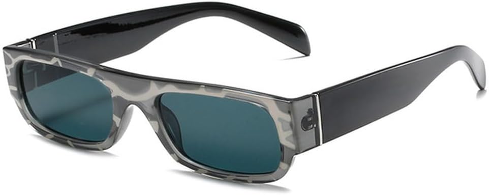 

Винтажные прямоугольные солнцезащитные очки для женщин, модные очки для мужчин, классическая оправа с цветочным рисунком, панк-очки, защита от ультрафиолета UV400 generic, C2flower-black