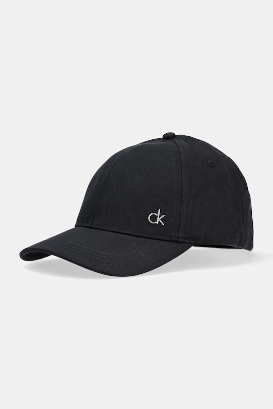

Хлопковая кепка с козырьком Calvin Klein, черный
