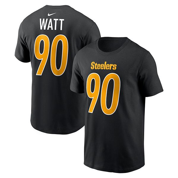 

Футболка мужская T J Watt Pittsburgh Steelers Carbon Name & Number черная Nike