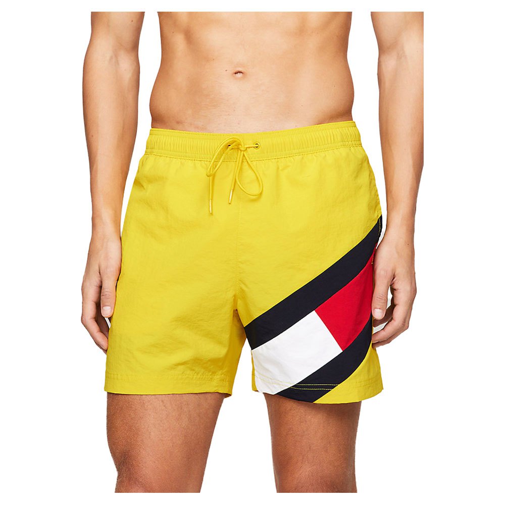 

Шорты для плавания Tommy Hilfiger Colour Blocked Slim Fit Mid Length, желтый