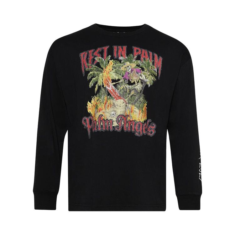

Футболка Palm Angels Rest In Palm Regular Tee, Black