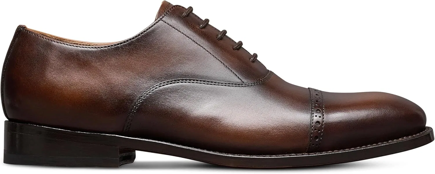 Оксфорды из натуральной кожи Allen Edmonds, Cognac Museum Leather — фото 4