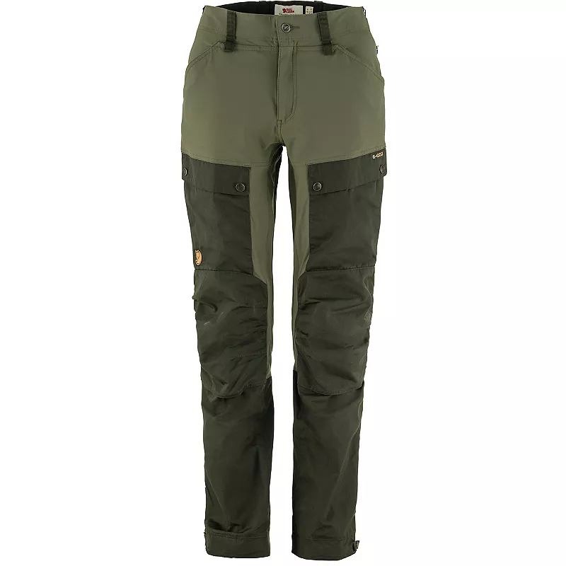 

Женские брюки Fjallraven Keb с изогнутым краем, цвет Deep Forest/Laurel Green