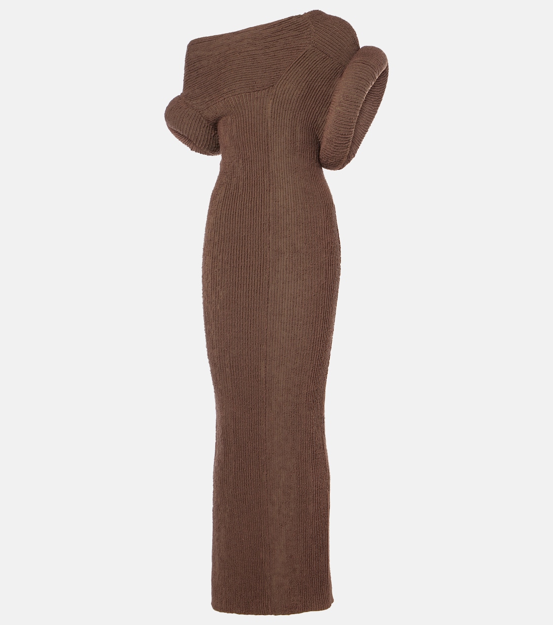 

Асимметричное макси-платье Katon Acne Studios, Taupe Grey