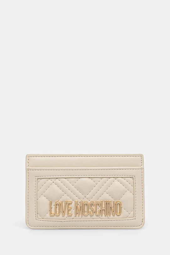 

Футляр для карт Love Moschino, бежевый