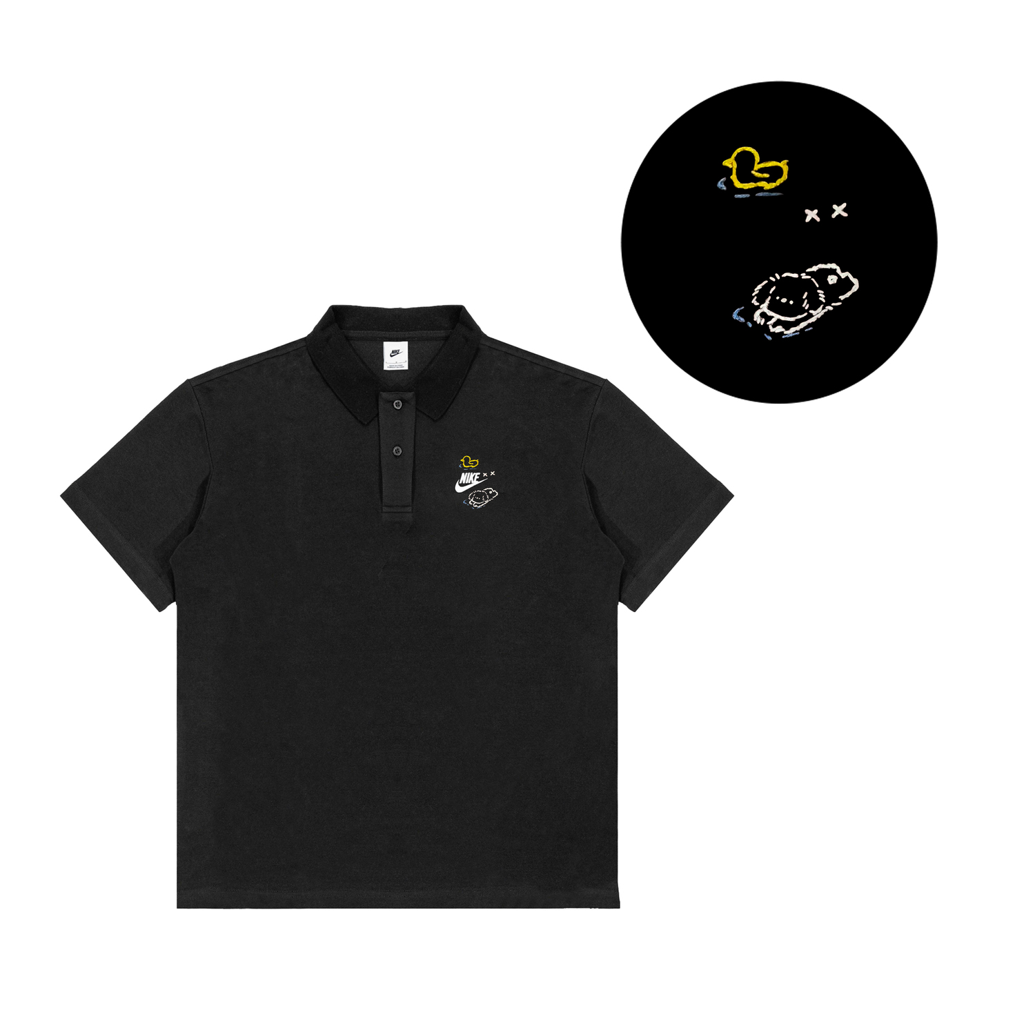 

Спортивная поло мужская Nike, черный