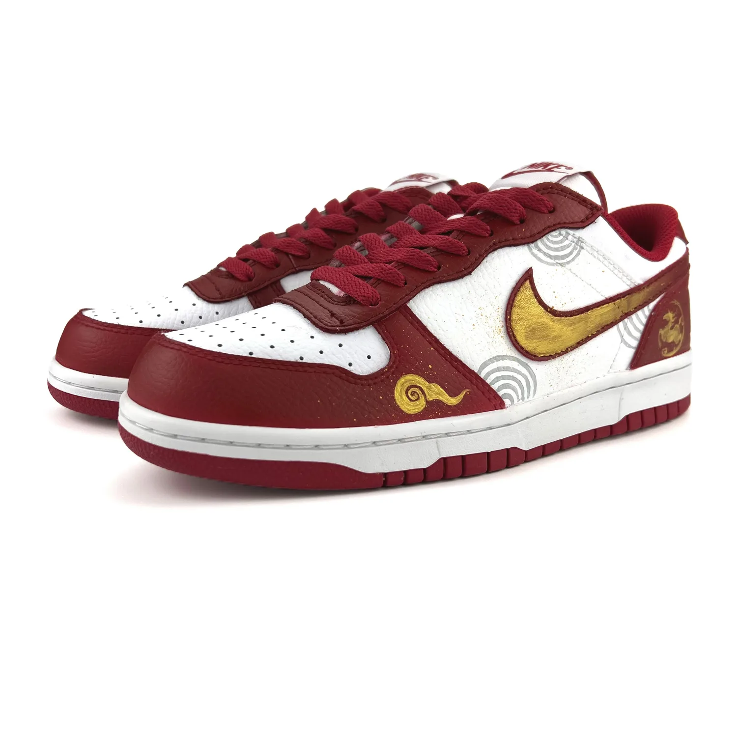 Nike Big Lucky Red Journey Coverage Slip Resistant Cushioning Abrasion Resistant Low top Skateboard Shoes Unisex красные — фото 4