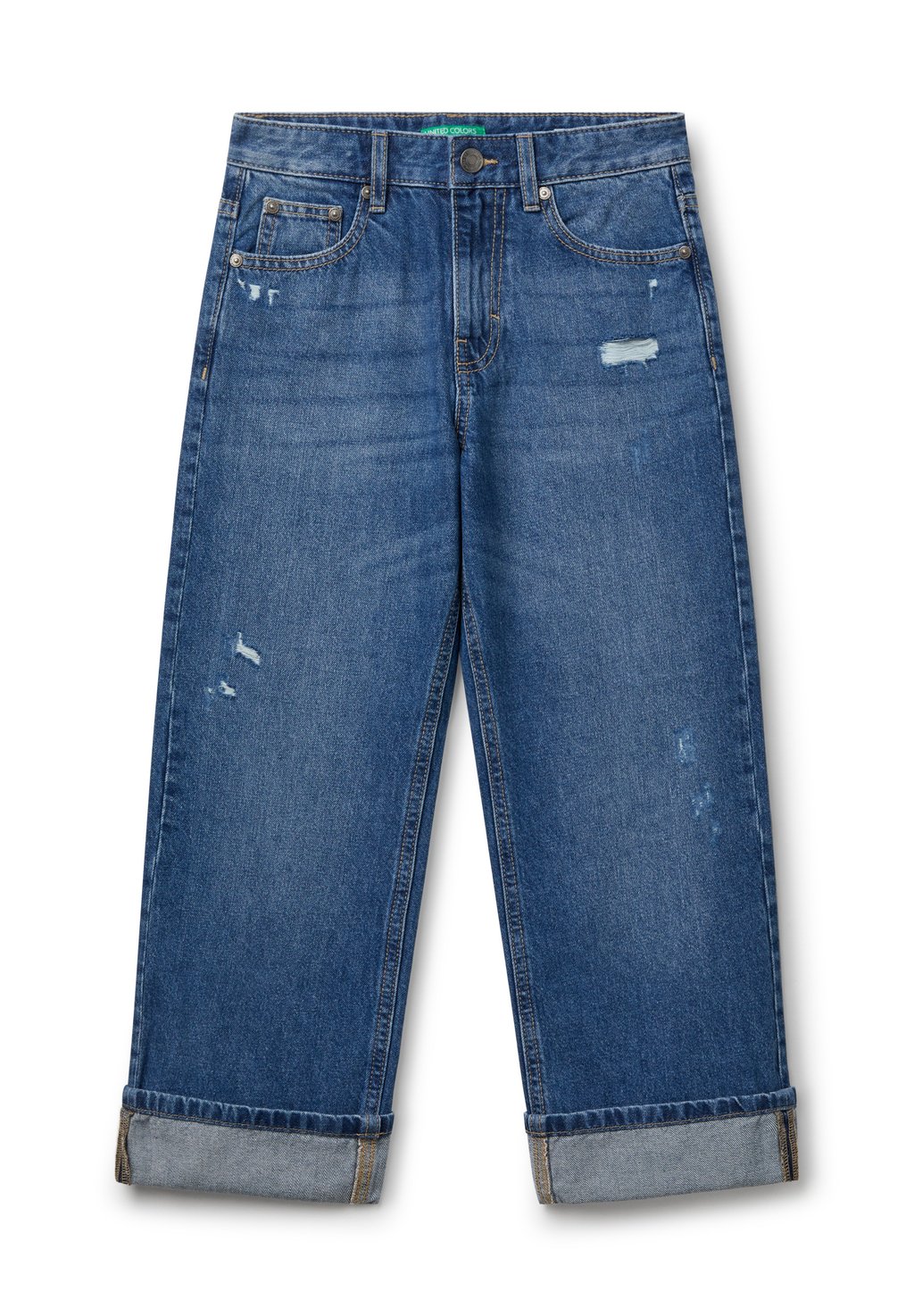 

Джинсы WITH TEARS United Colors of Benetton, синий