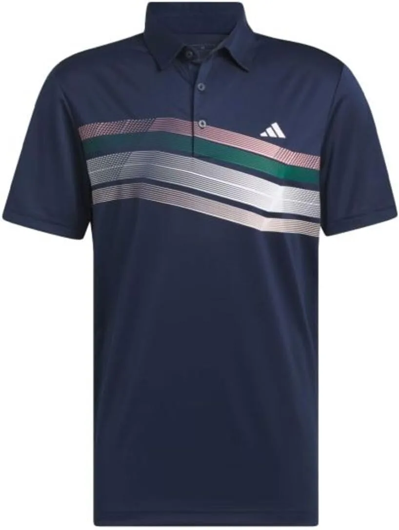 Adidas мужская поло с полосой на груди