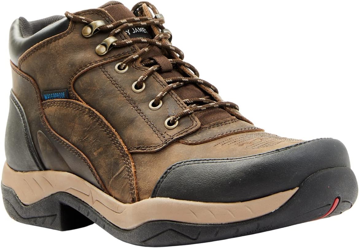 

Мужские водонепроницаемые туристические ботинки Cody James Endurance Corral с шнуровкой, 13 см - Bcj0wr0w53, шоколадный