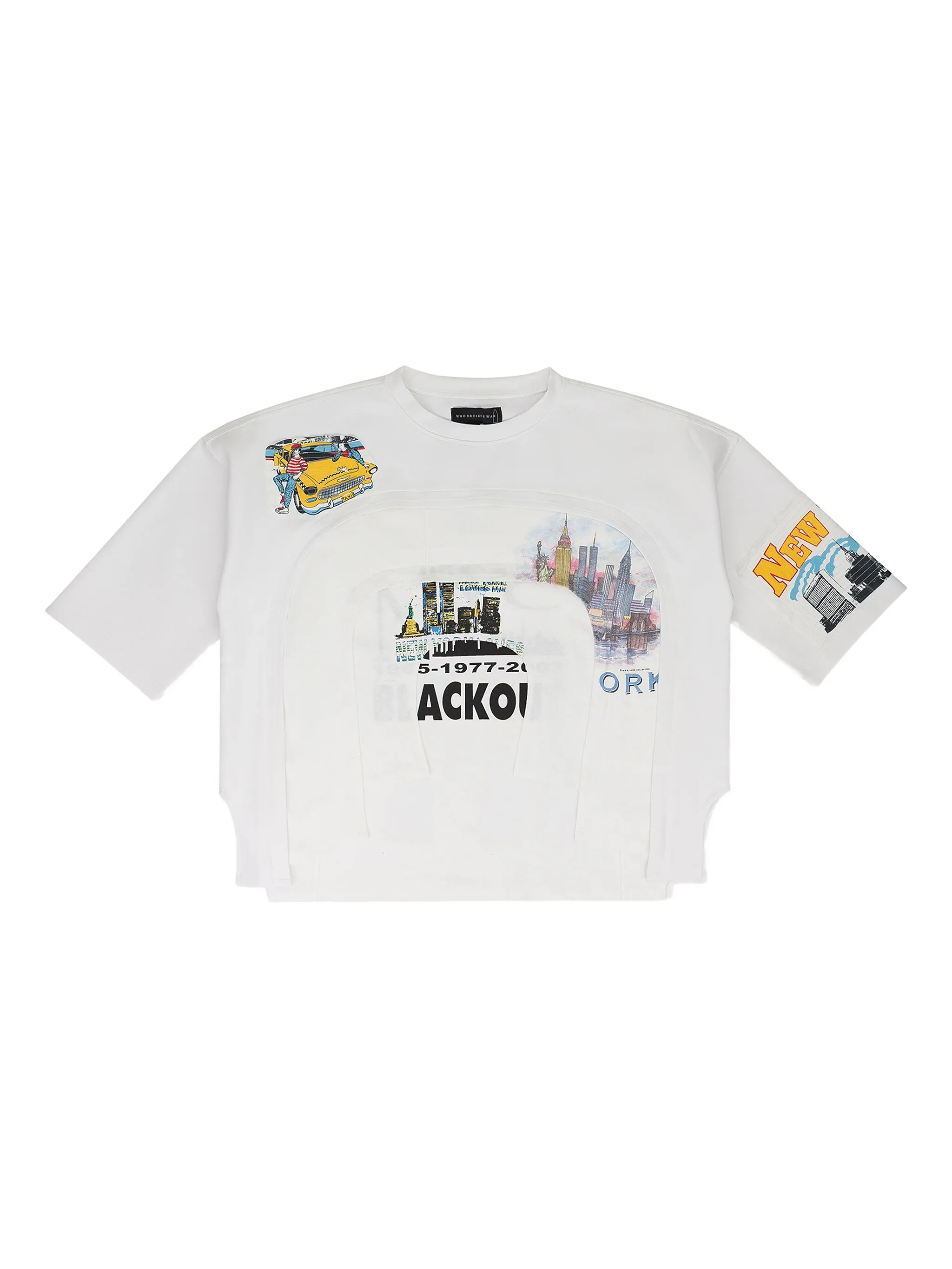 

Футболка с графичным принтом Who Decides War, белый