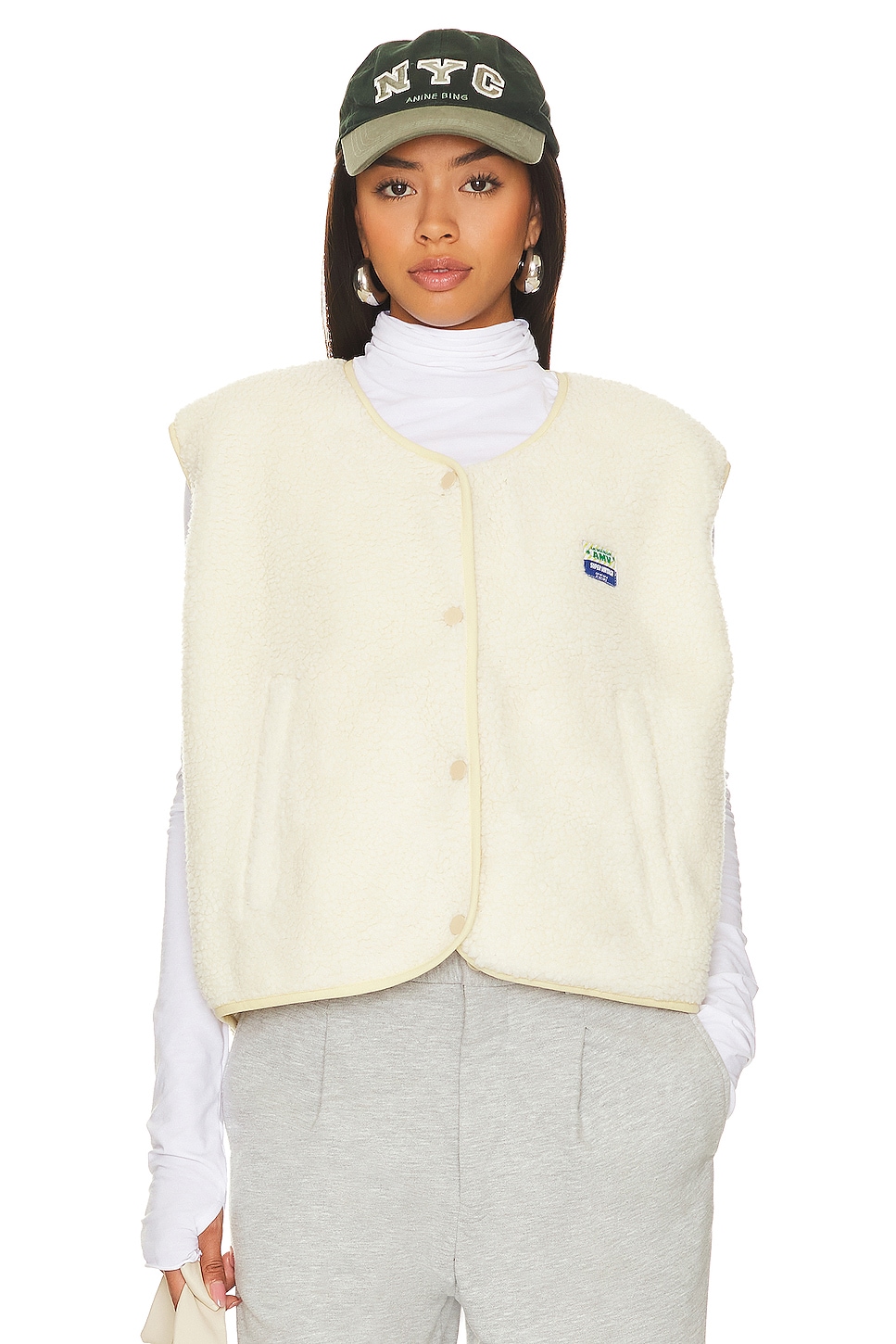 

Жилет hoktown sherpa American Vintage, экрю