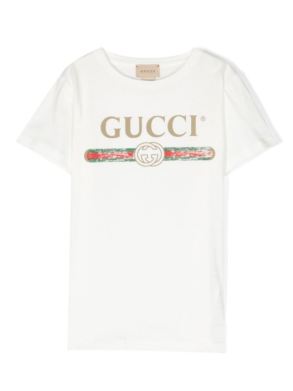 

Футболка с логотипом Gucci Kids, белый