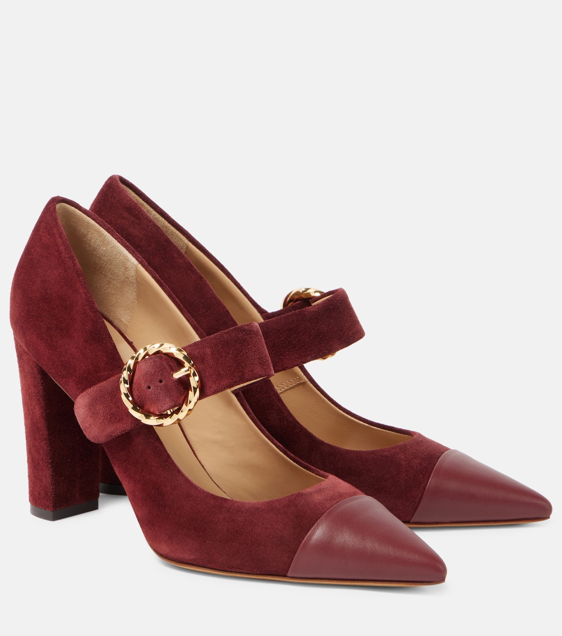 Замшевые туфли Kiki 95 Ulla Johnson, Bordeaux