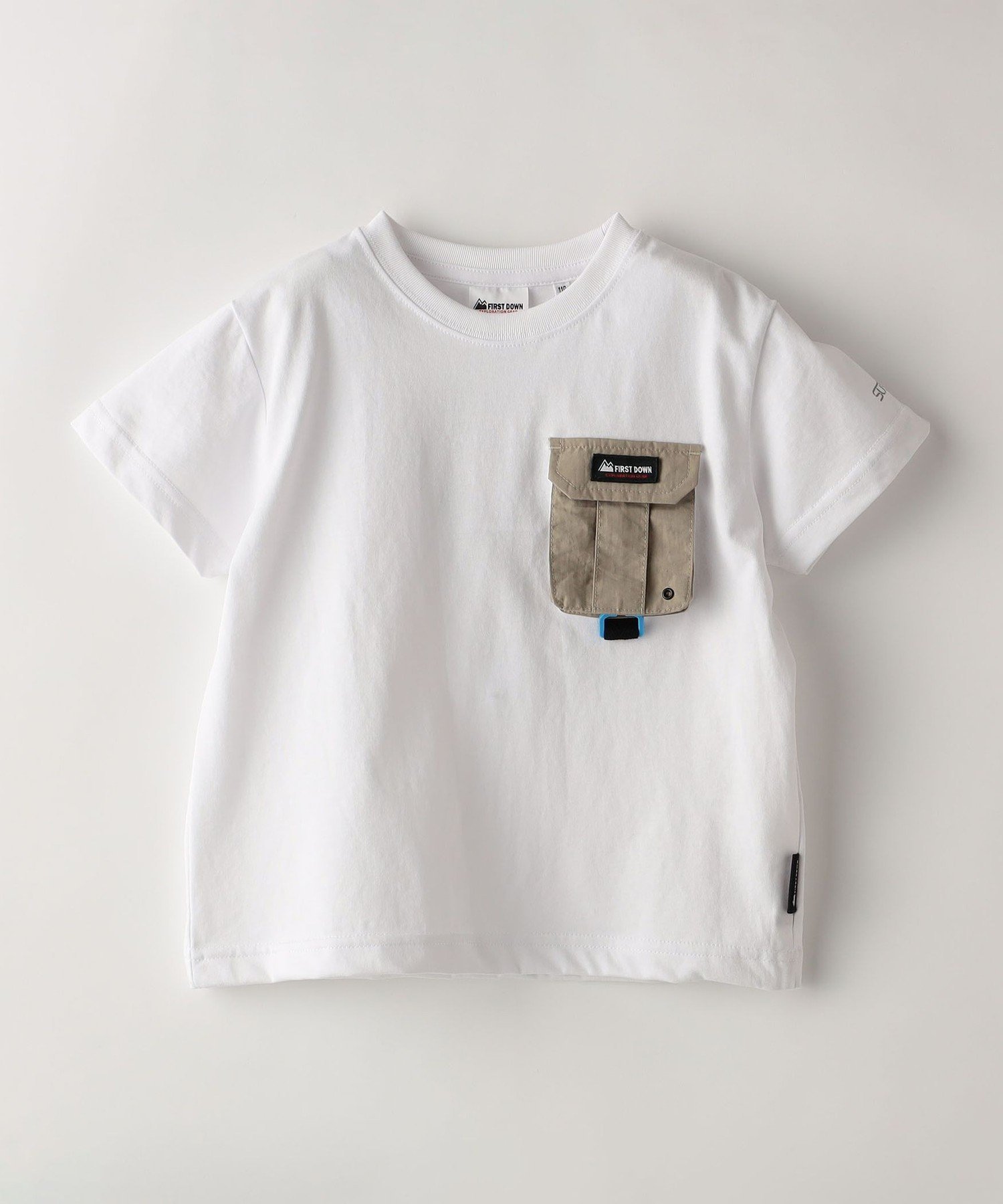 FIRST DOWN: Футболка с карманом (100-150 см) SHIPS Colors, Off white — фото 2