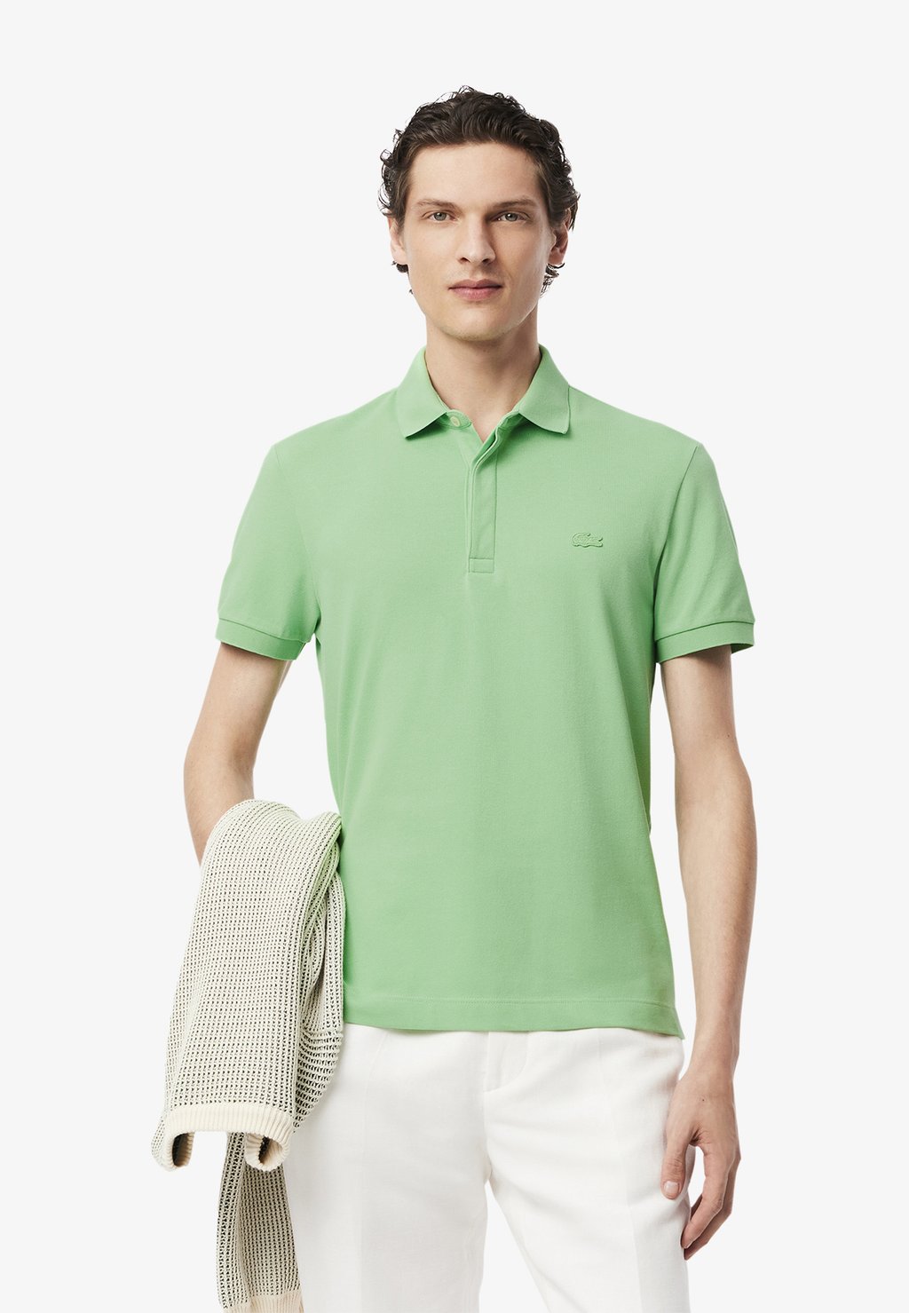 

Поло Lacoste, зеленый
