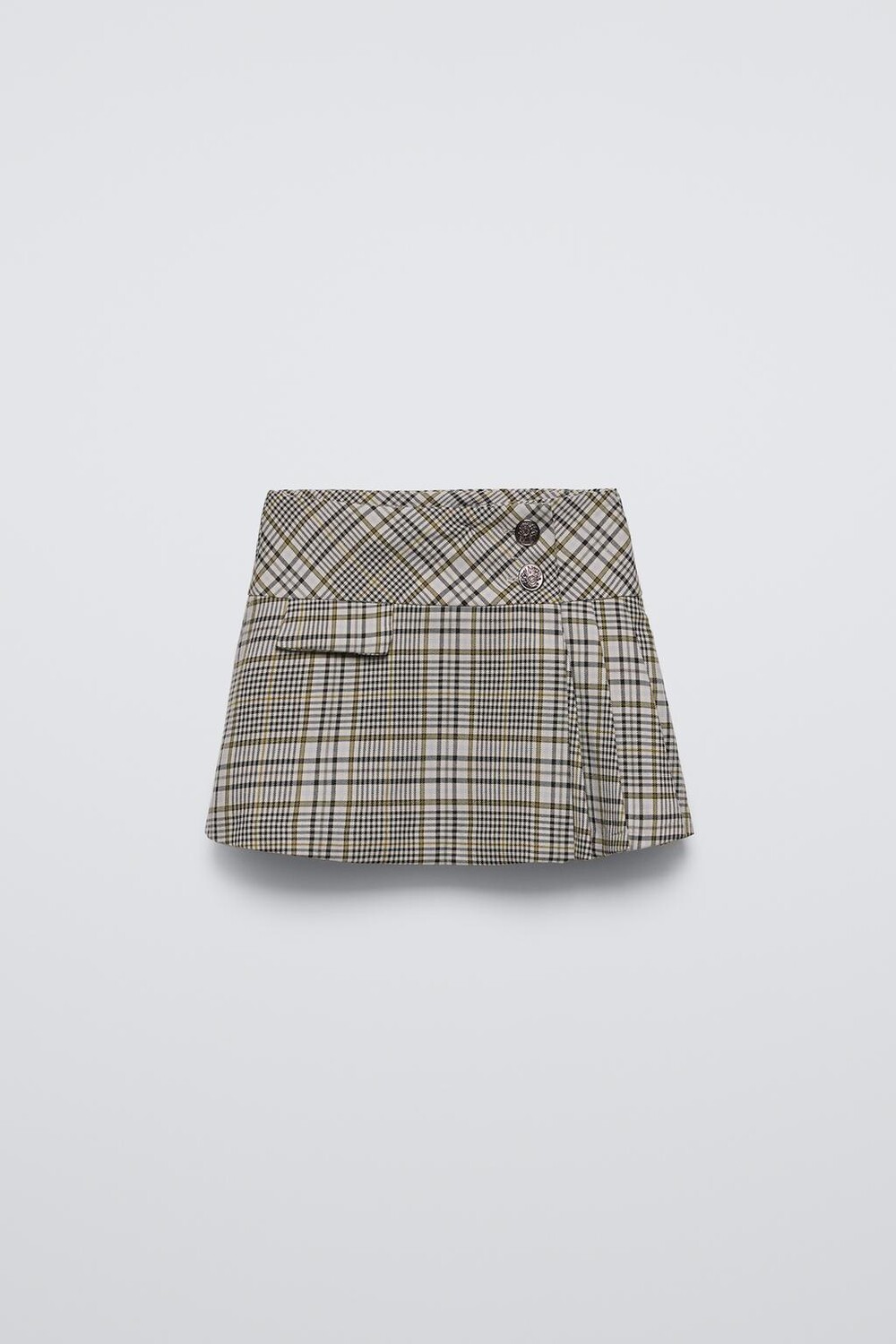 

Юбка в клетку ZARA, зеленый