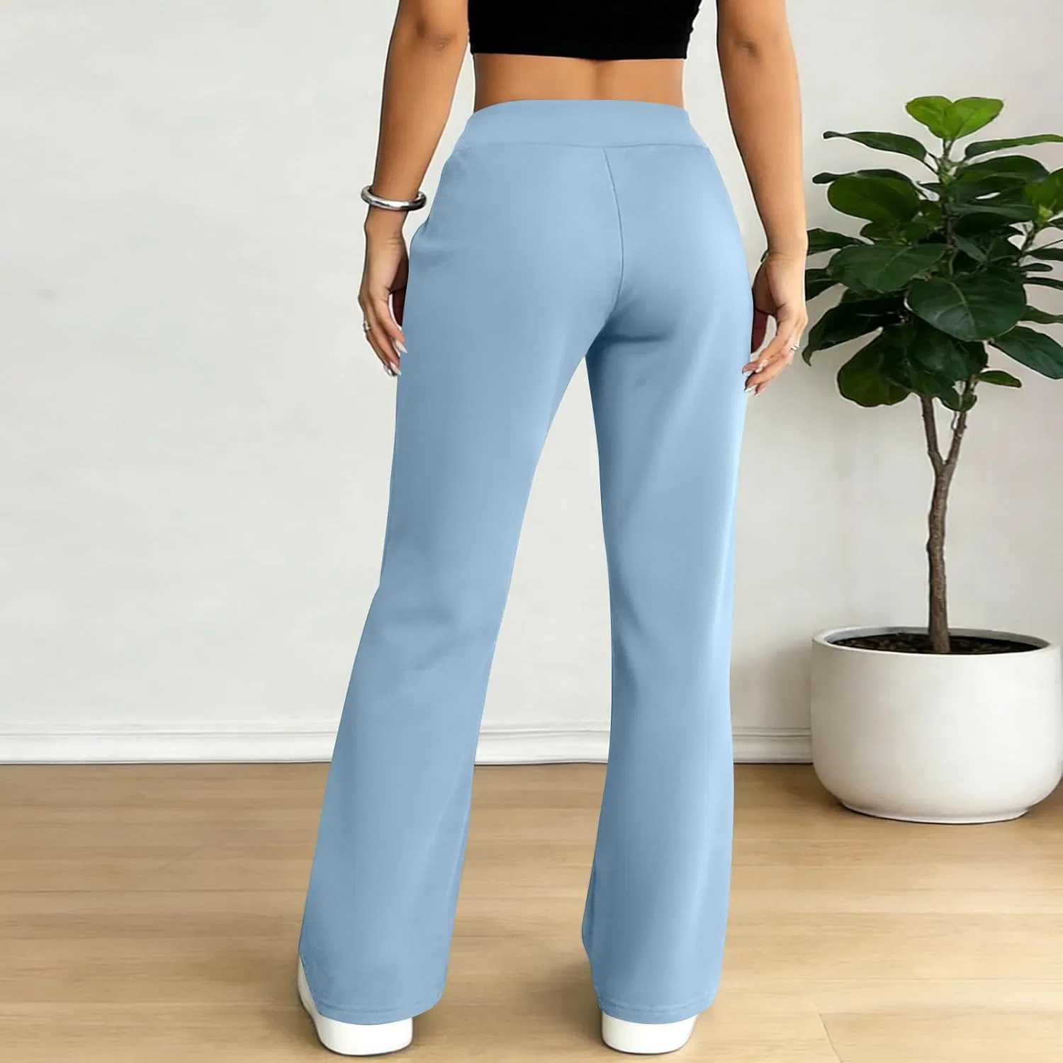 Леггинсы Bootcut с широкими штанинами, Generic, A09 Sky Blue — фото 3