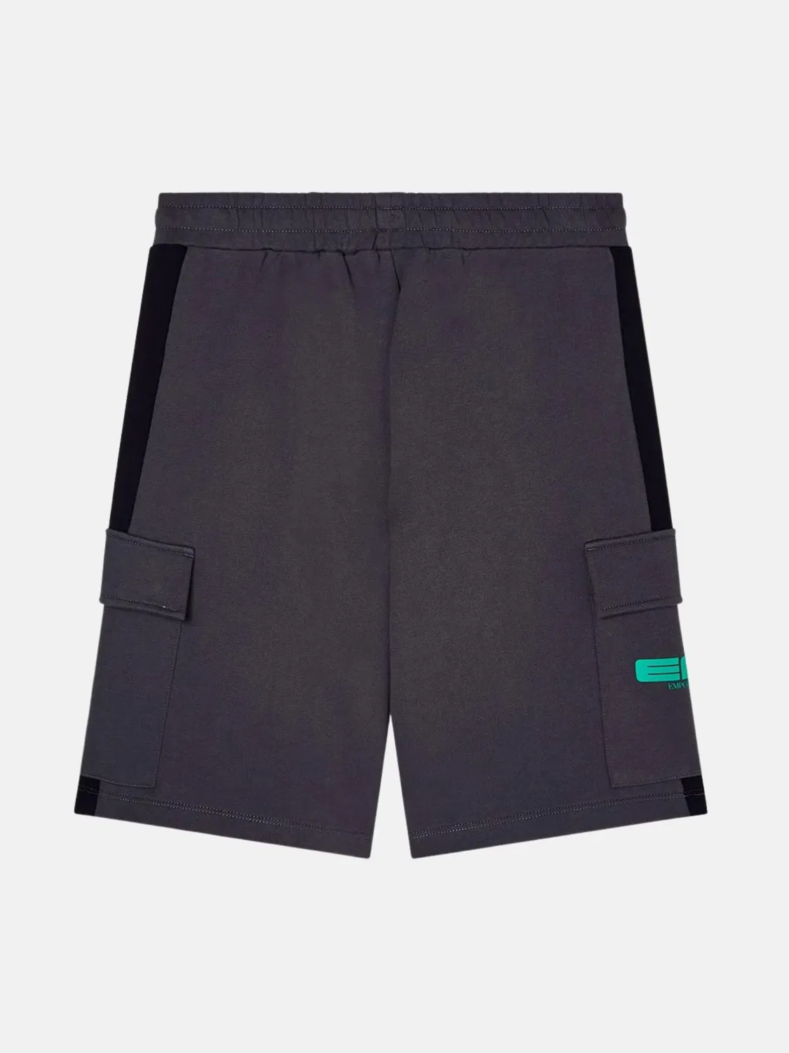 Шорты EA7 Emporio Armani Regular Pants EA7 EMPORIO Armani kids BERMUDA FELPA BERMUDA серого цвета — фото 2