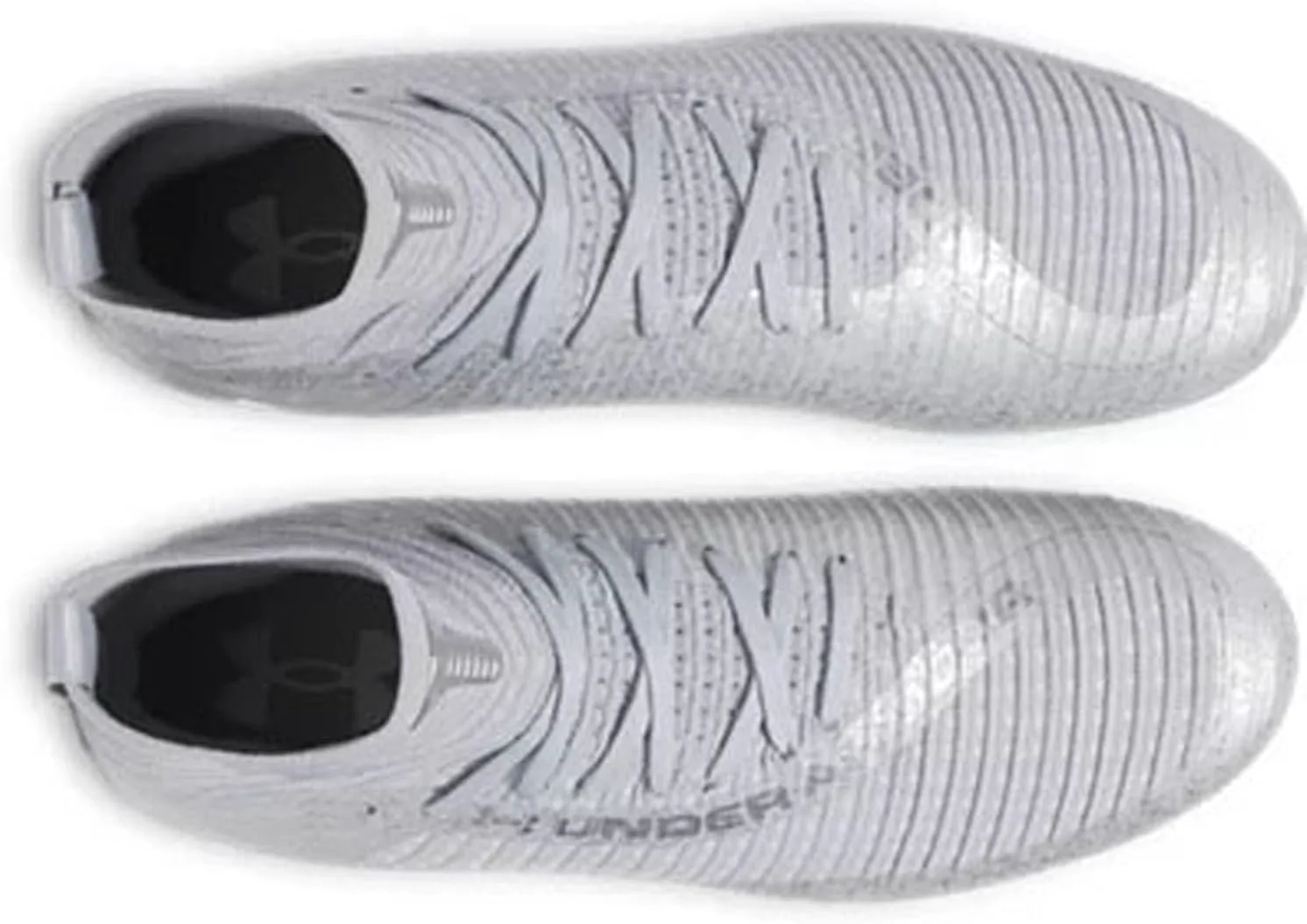Футбольные бутсы Under Armour для мужчин Highlight 2 MC Knit - стелька с высокой отдачей SuperFoam, металлик серебристый — фото 3