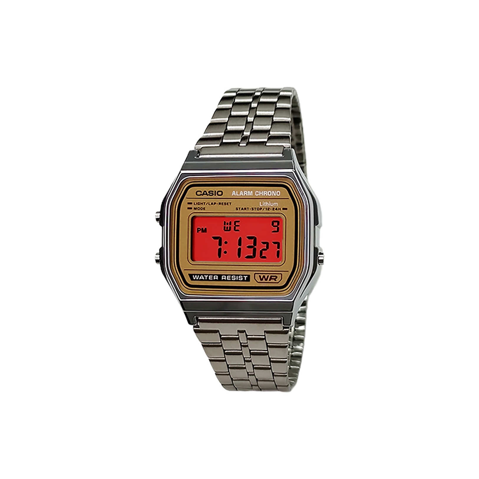 

CASIO Часы Retrofit Series Quartz Movement Stainless Steel Strap Watch Men's Watch Gold Dial