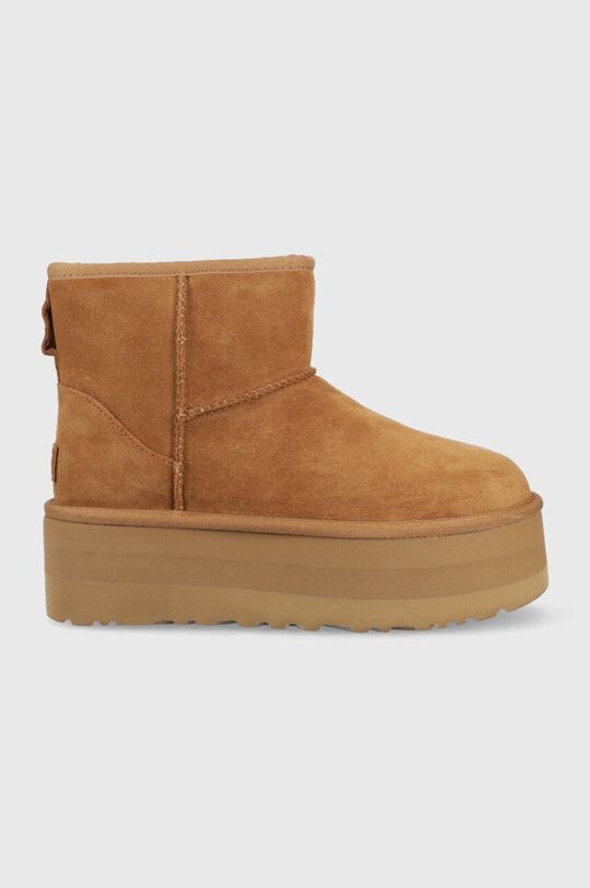Ботинки классические UGG на мини-платформе, коричневый