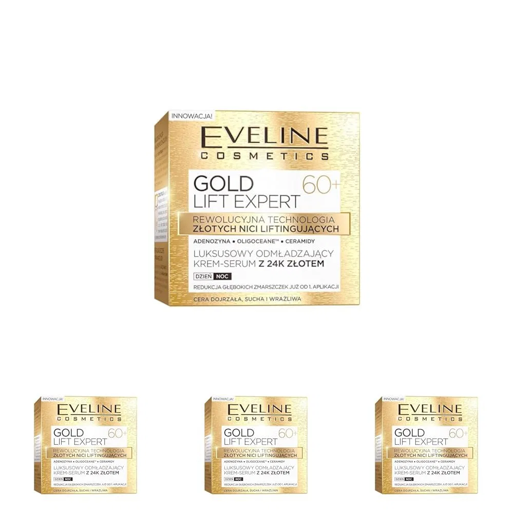 Омолаживающий крем-сыворотка с 24-каратным золотом от Eveline Cosmetics Eveline Cosmetics
