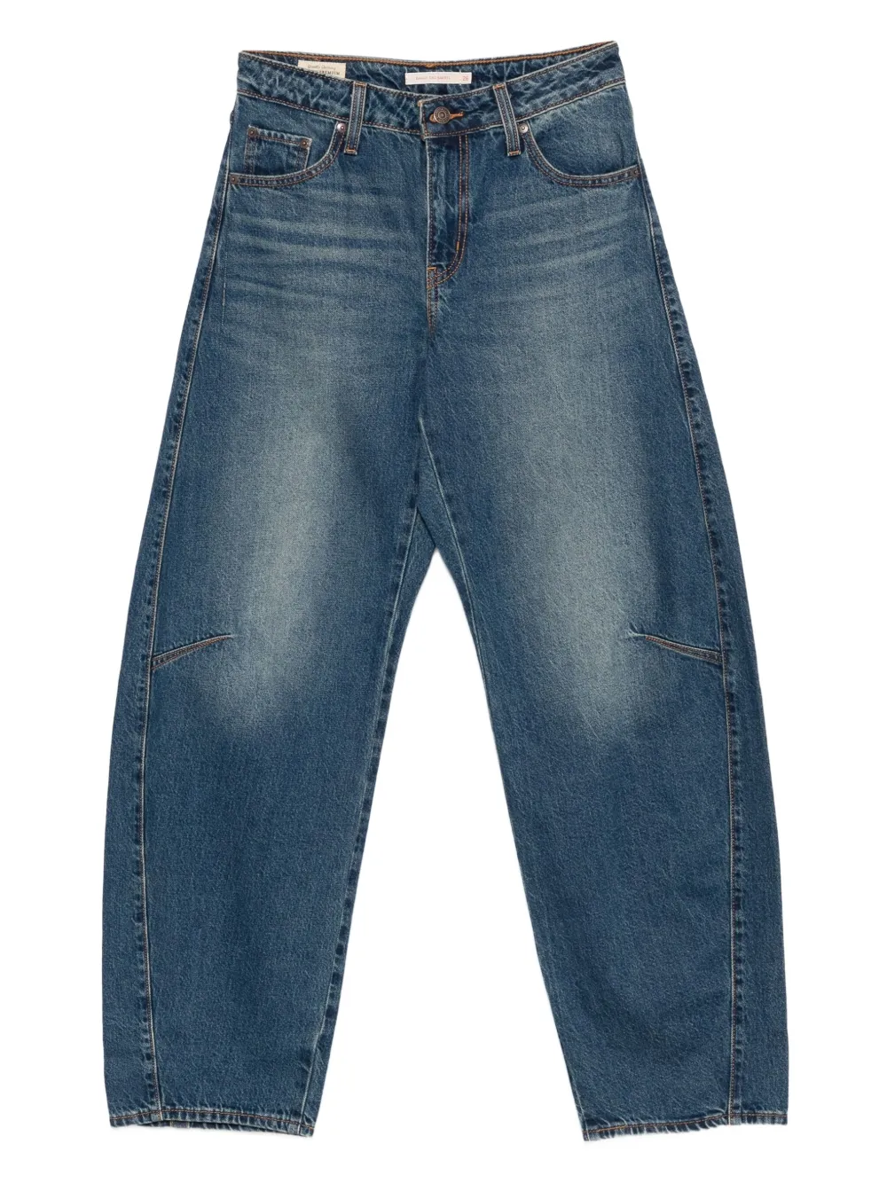 

Джинсы-баллоны с логотипом и нашивкой-логотипом Levi's, синий