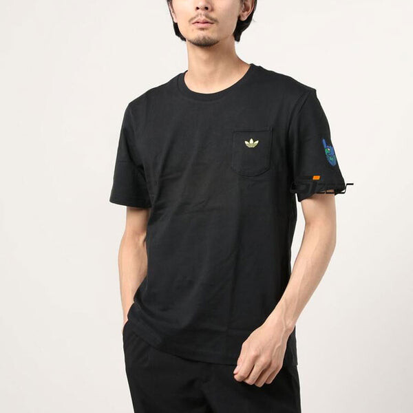 Футболка Adidas Originals Artist Ss Back Printing, черный — фото 4