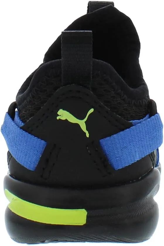 Кроссовки PUMA для мальчиков Rift Slip On с принтом по всей поверхности, черный/синий — фото 4