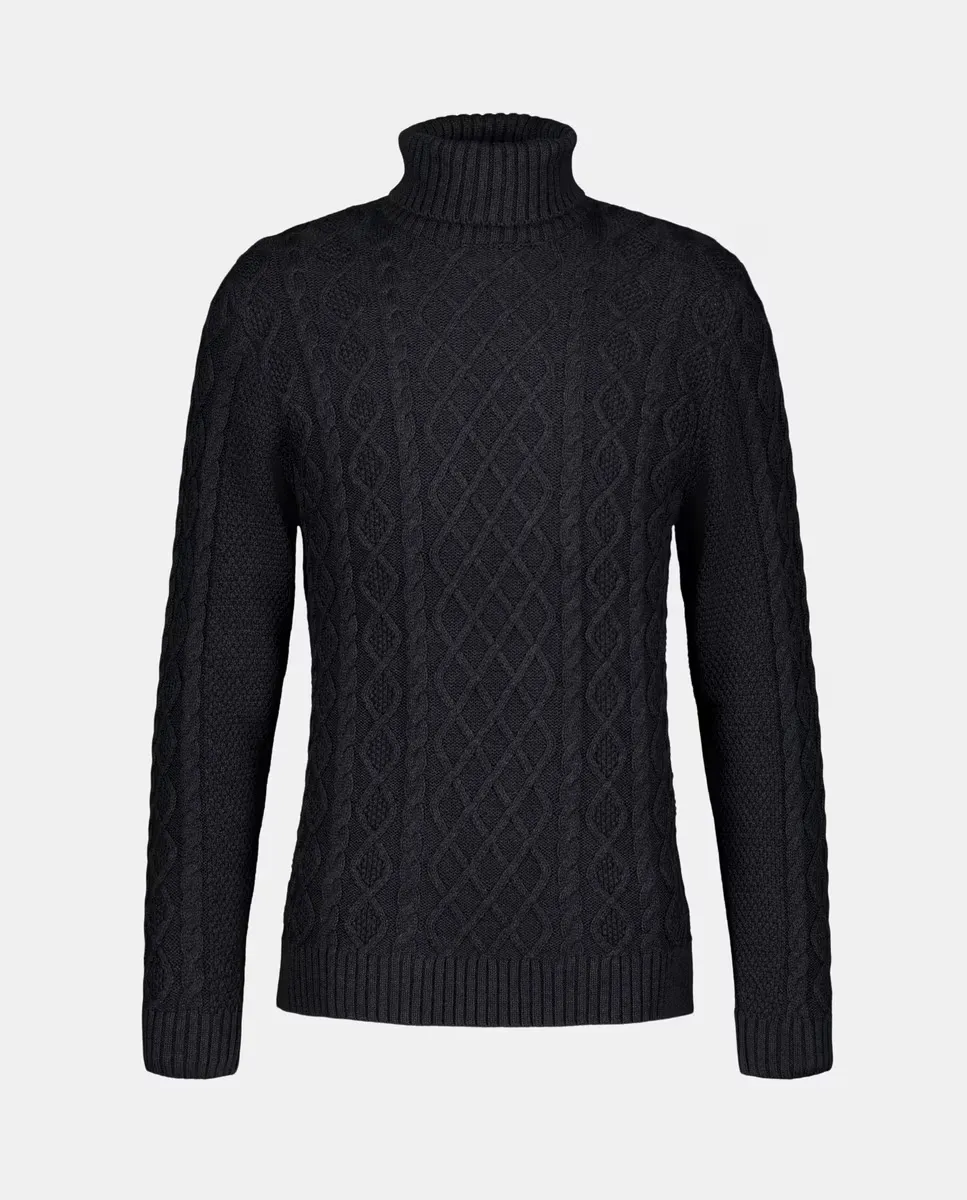 

Мужской свитер с высоким воротником Easy Wear, светло-серый
