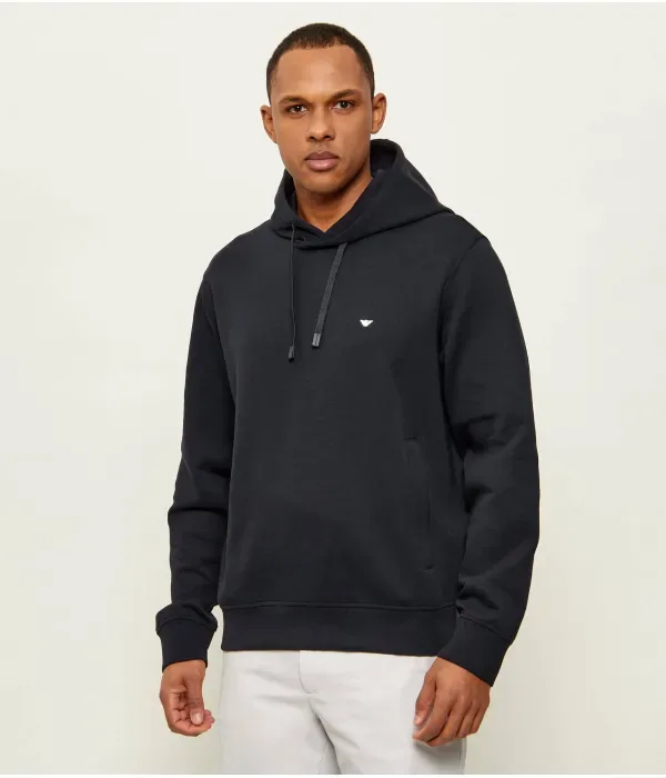 Толстовка regular fit Emporio Armani, темно-синий