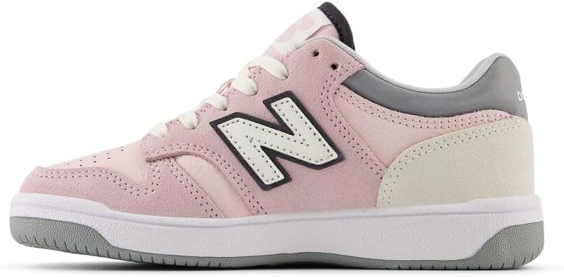 Детские кроссовки New Balance 480 V1 на шнуровке для мальчиков, розовый — фото 2