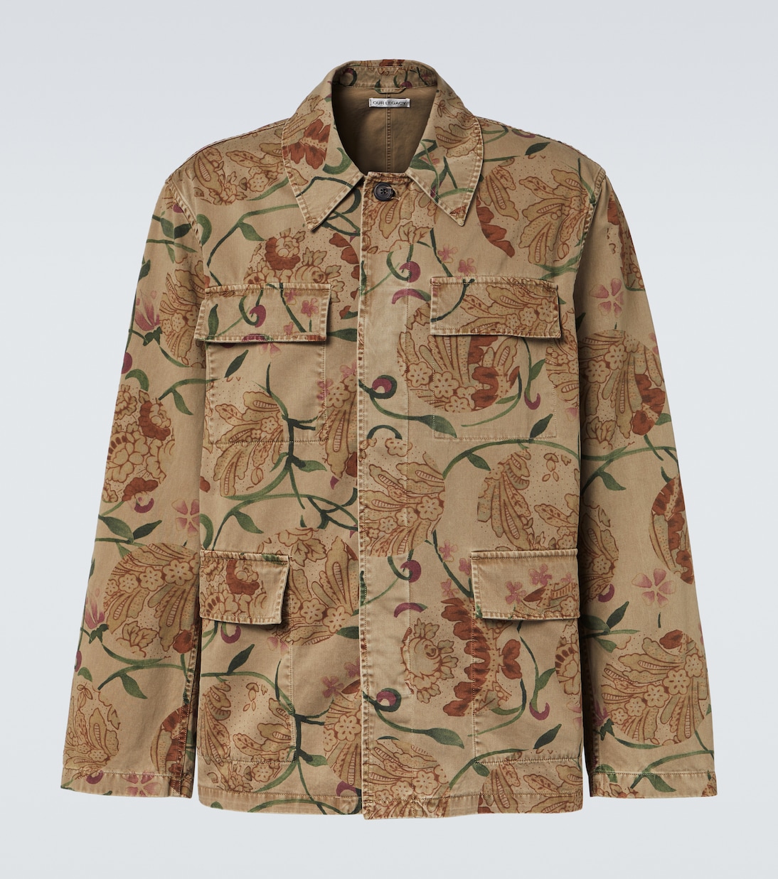 

Униформа: хлопковая полевая куртка с цветочным рисунком Our Legacy, Spotting Rose Seventies Sateen
