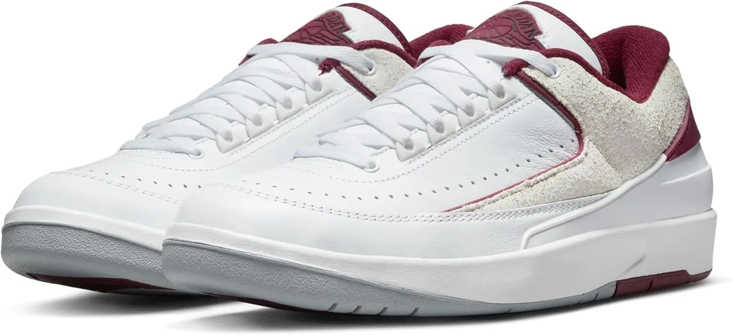 Мужские кроссовки Jordan 2 Retro Low Cherrywood White/Cherrywood Red (DV9956 103), белый/красный — фото 2
