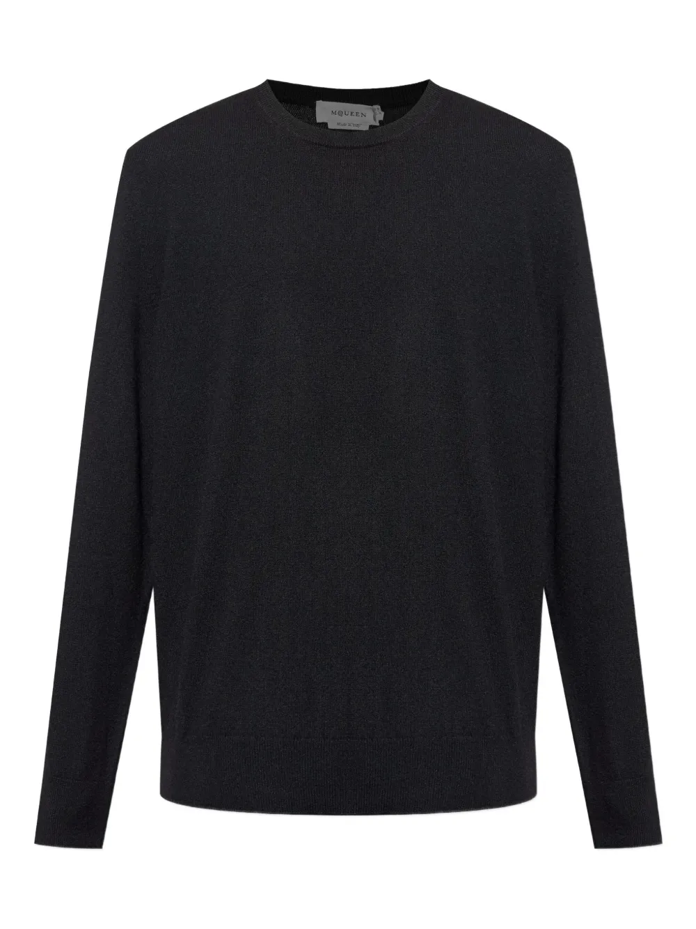 

Кашемировый свитер с цепочкой Alexander McQueen, черный